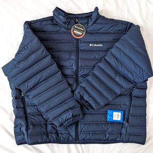 Columbia Men's Lake 22 Goose Down Jacket coat 4 XL Collegiate Navy NWT New